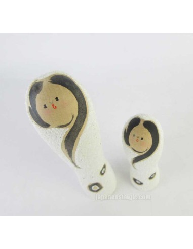 Unique Kokeshi - Set of 2 Dolls