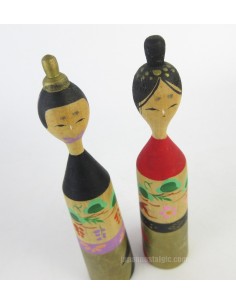 Kokeshi - Set of 2 Dolls 2