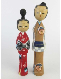 Kokeshi - Set of 2 Dolls