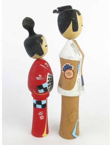 Kokeshi - Set of 2 Dolls