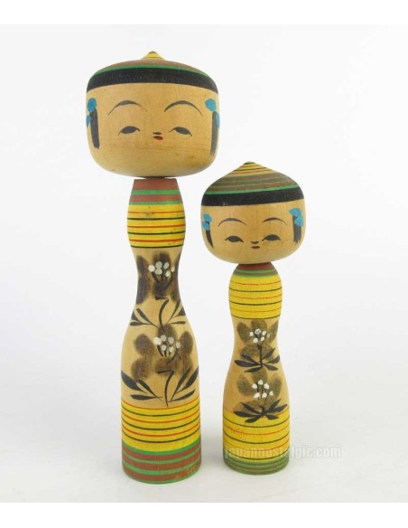 Kokeshi - Set of 2 Dolls