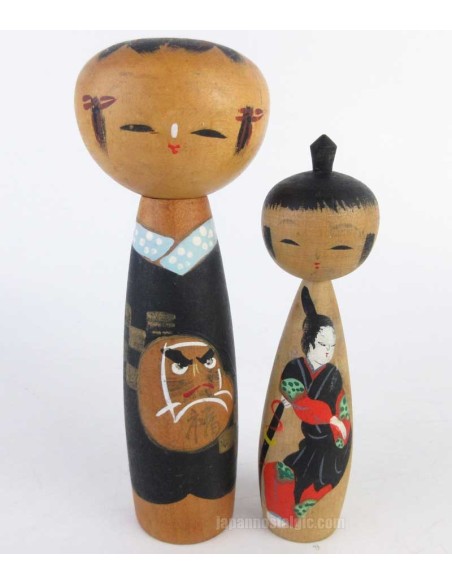 Kokeshi - Set of 2 Dolls