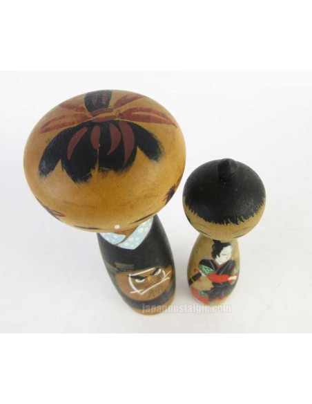 Kokeshi - Set of 2 Dolls
