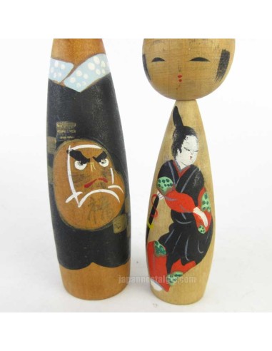 Kokeshi - Set of 2 Dolls