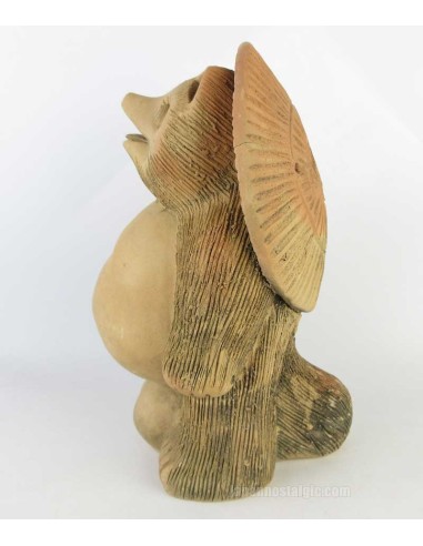 Japanese antique ceramic racoon dog, Tanuki