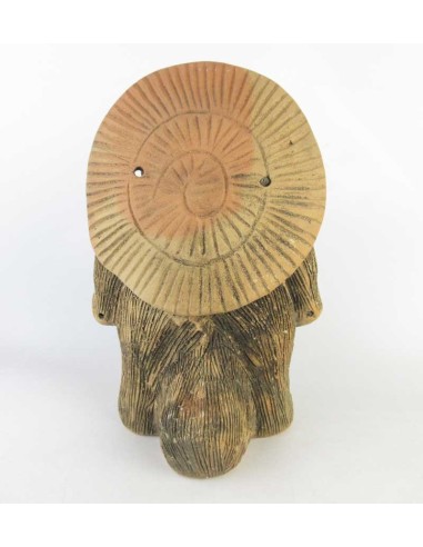 Japanese antique ceramic racoon dog, Tanuki