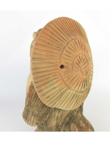 Japanese antique ceramic racoon dog, Tanuki