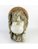 Japanese antique ceramic racoon dog, Tanuki