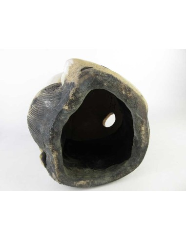 Japanese antique ceramic racoon dog, Tanuki