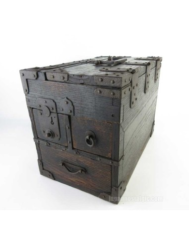 Japanese Antique Wooden Small Chest