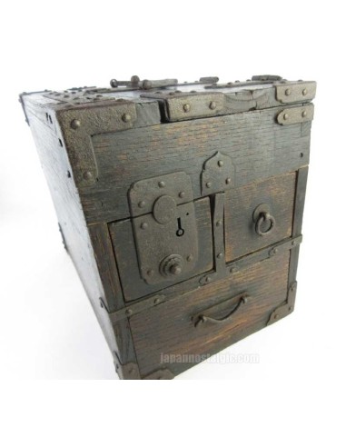 Japanese Antique Wooden Small Chest