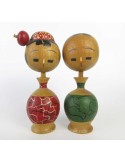 Kokeshi Dolls 50's set of 2