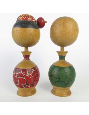 Kokeshi Dolls 50's set of 2