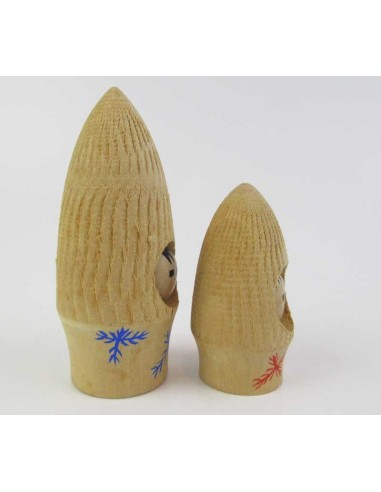 Unique Kokeshi - Set of 2 Dolls
