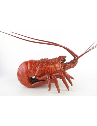 Japanese Vintage Kutani ware, Ise-ebi (spiny lobster), by Seika pottery