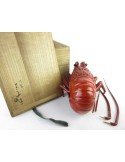 Japanese Vintage Kutani ware, Ise-ebi (spiny lobster), by Seika pottery