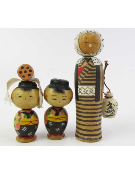 Kokeshi - Set of 2 Dolls