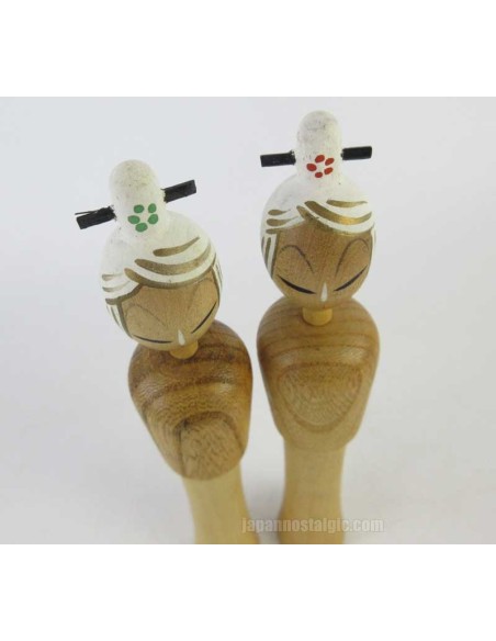 Unique Kokeshi - Set of 2 Dolls