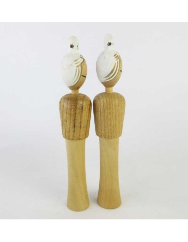 Unique Kokeshi - Set of 2 Dolls