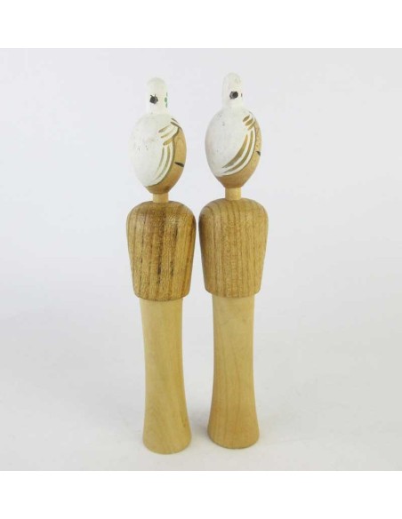 Unique Kokeshi - Set of 2 Dolls