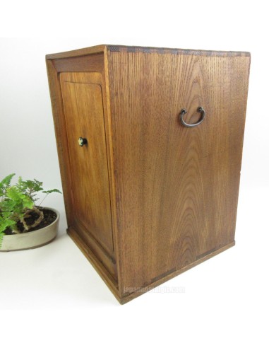 船箪笥　ヴィンテージ　Japanese antique 時代箪笥／仙台閂錠鳳凰金具衣裳箪笥 【SENDAI clothing chest