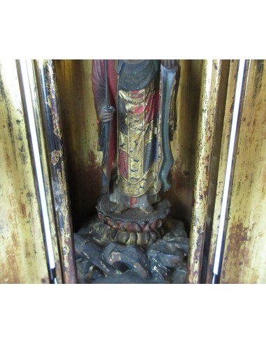 Vintage Pokkuri Geta, Girls Japanese lacquered tall clogs