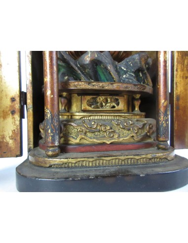 Vintage Pokkuri Geta, Girls Japanese lacquered tall clogs